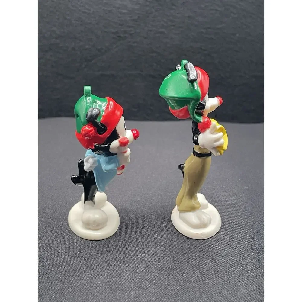 Vintage 1997 Warner Bros Animaniacs Yakko & Dot Christmas Ornaments. Set of Two.